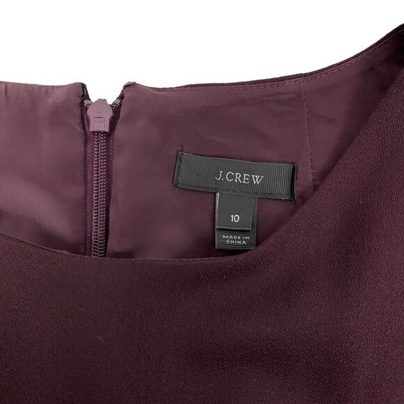 J. Crew Women's Italian Wool Crepe Belted Dress size 10 - Picture 5 of 9